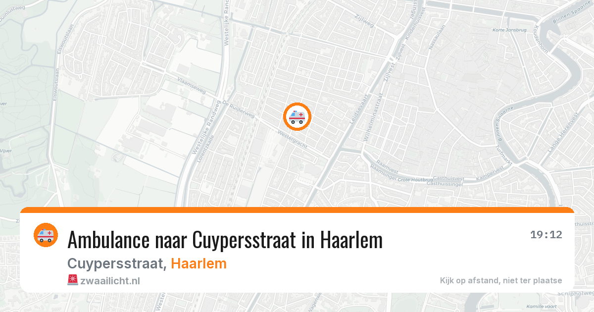 Ambulance naar Cuypersstraat in Haarlem — 14 jul 2026