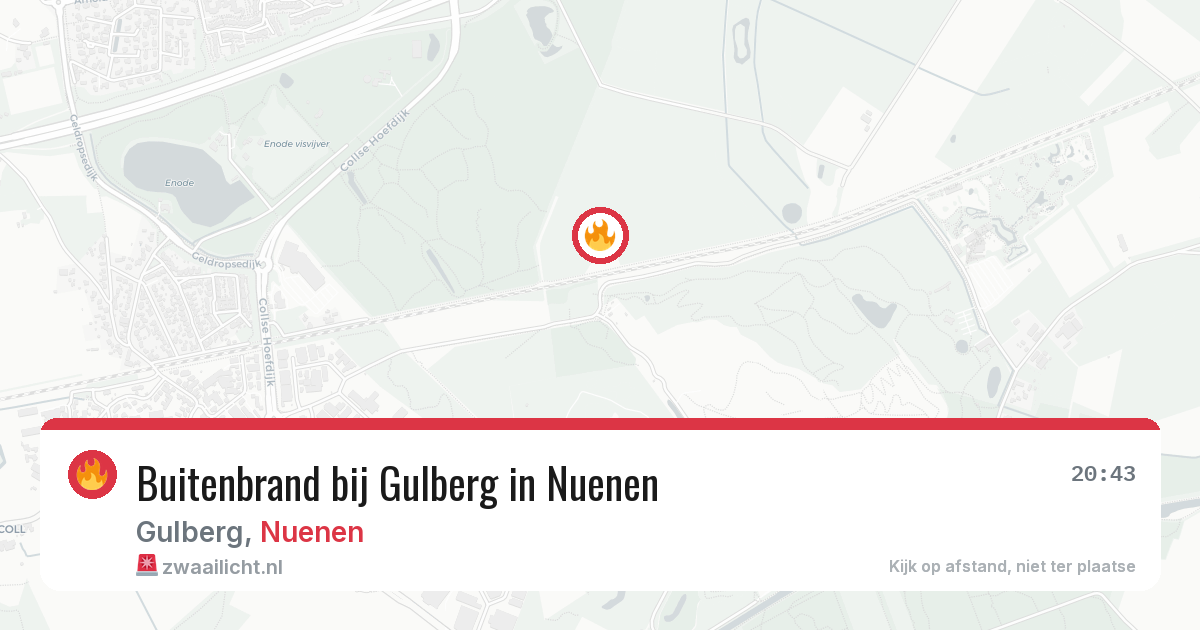 Buitenbrand bij Gulberg in Nuenen — 3 aug 2026