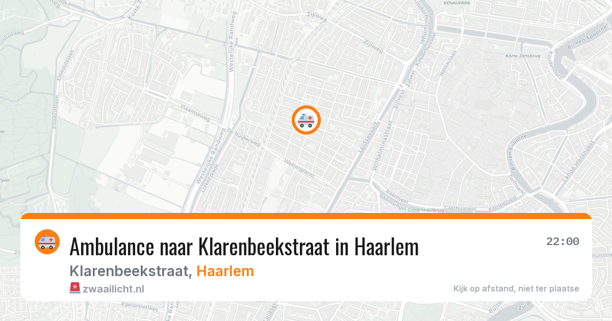 Ambulance naar Klarenbeekstraat in Haarlem — 20 mei 2026