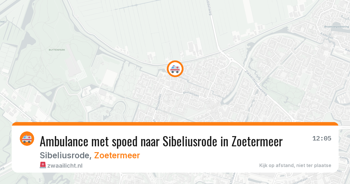 Ambulance met spoed naar Sibeliusrode in Zoetermeer — 19 mrt 2026