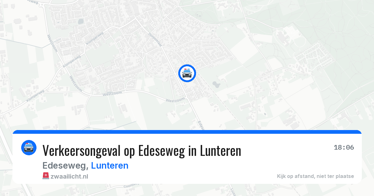 Verkeersongeval op Edeseweg in Lunteren — 22 mei 2026