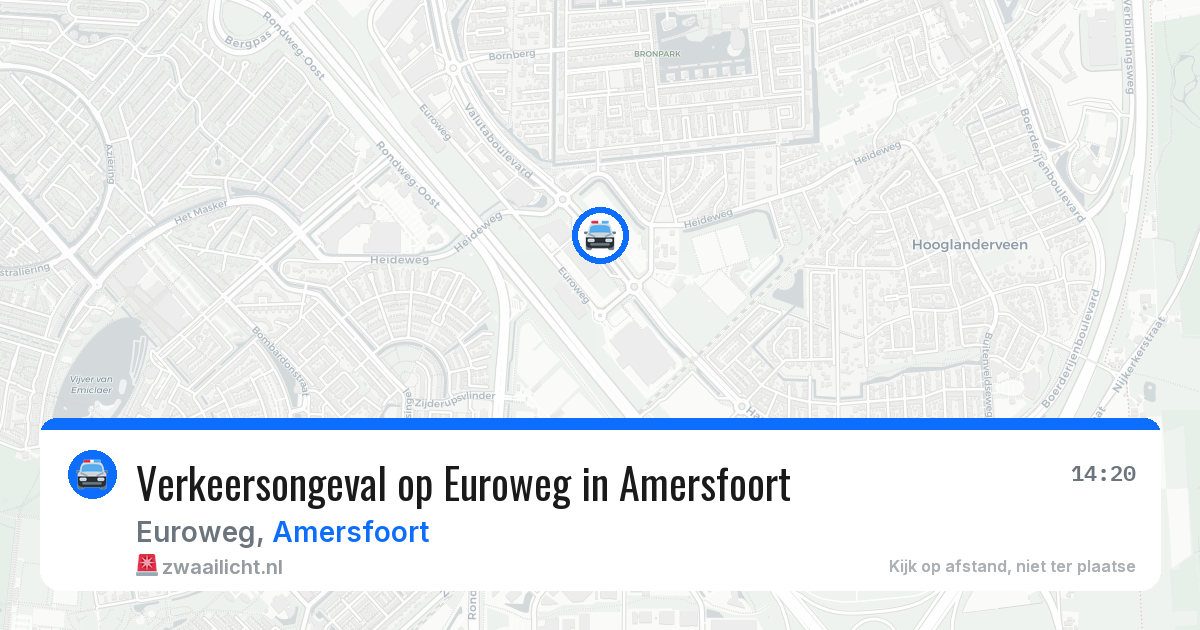 Verkeersongeval op Euroweg in Amersfoort — 30 apr 2026