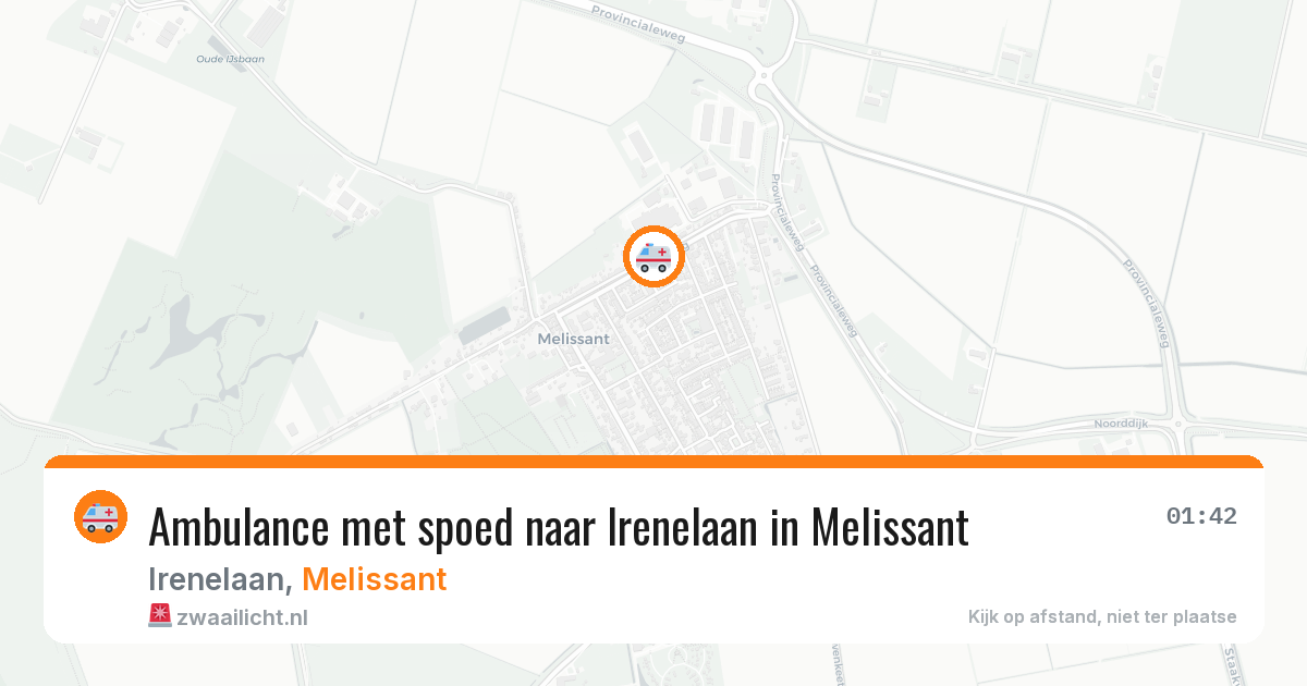 Ambulance met spoed naar Irenelaan in Melissant — 13 mei 2026