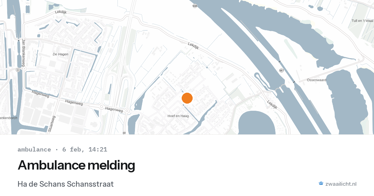 Ambulance melding — 6 feb 2026