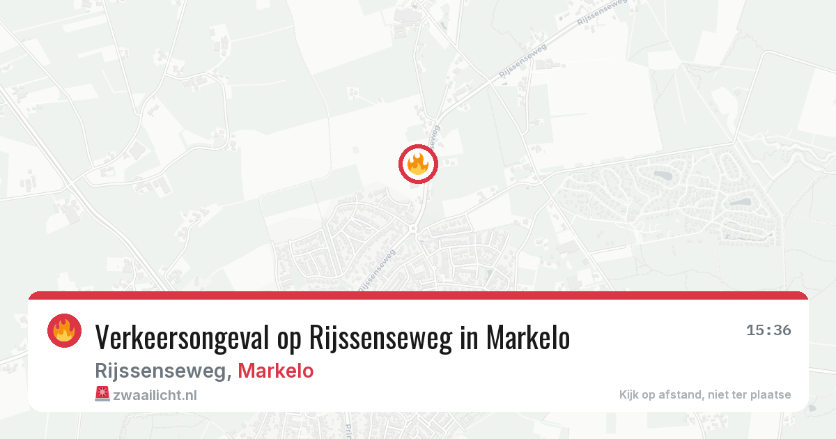 Verkeersongeval op Rijssenseweg in Markelo — 13 mrt 2026