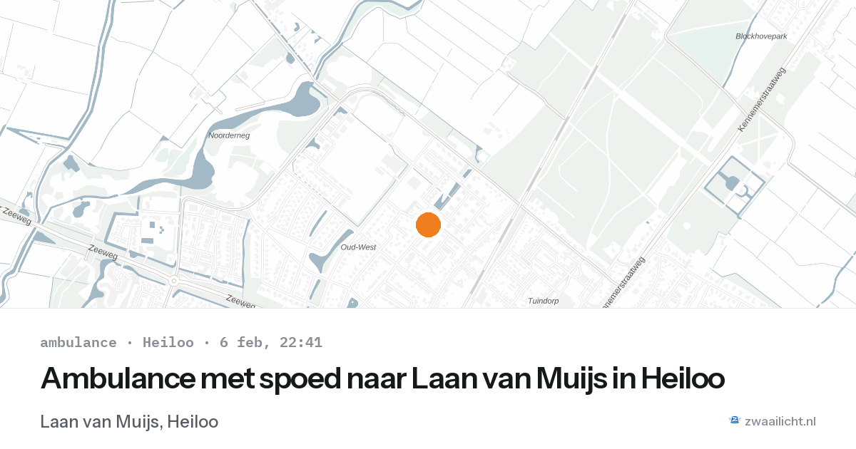 Ambulance met spoed naar Laan van Muijs in Heiloo — 6 feb 2026