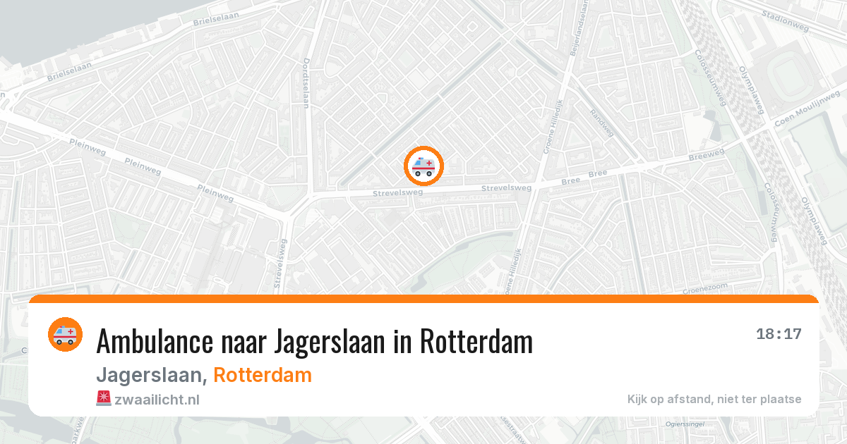 Ambulance naar Jagerslaan in Rotterdam — 14 aug 2026