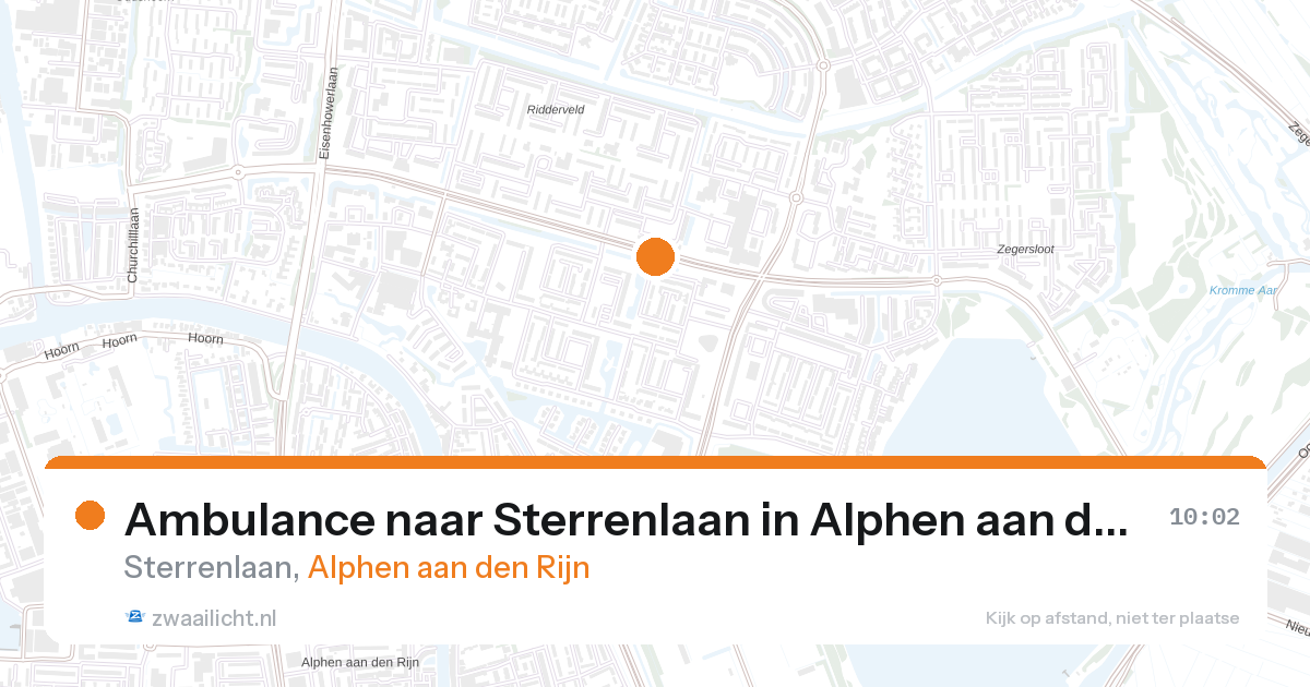 Ambulance naar Sterrenlaan in Alphen aan den Rijn — 31 mei 2026