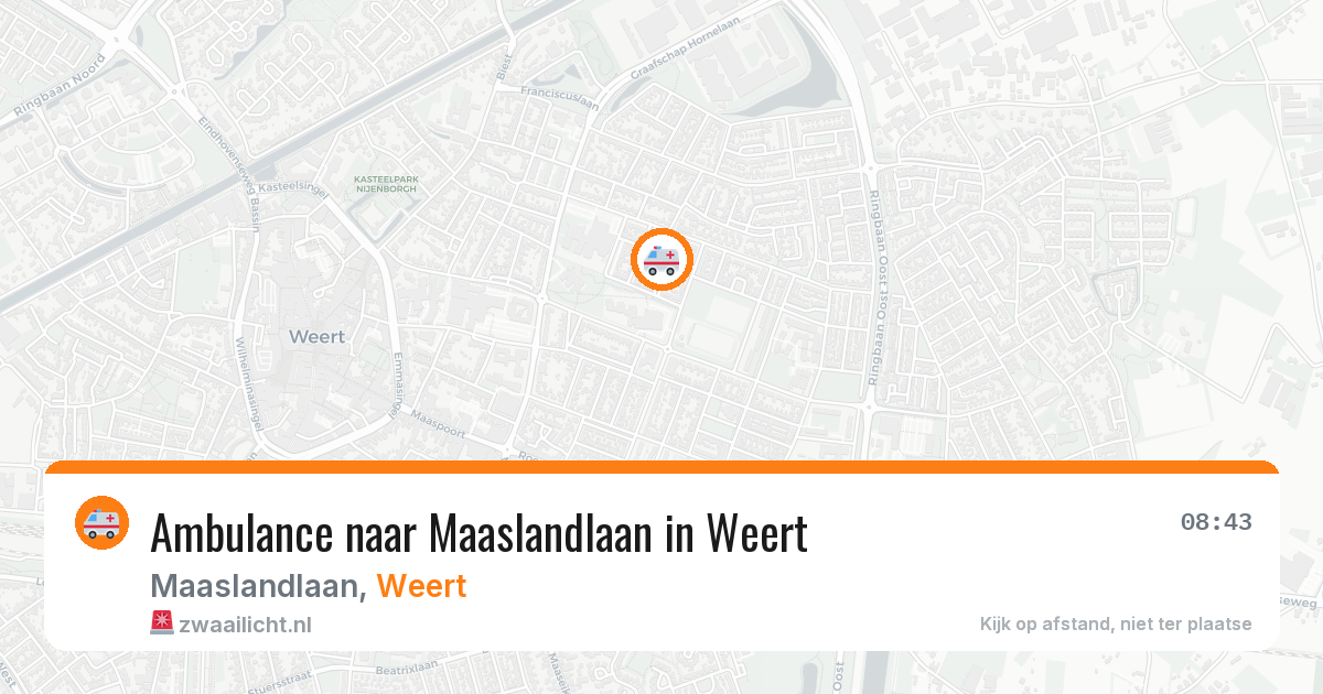 Ambulance naar Maaslandlaan in Weert — 30 jun 2026