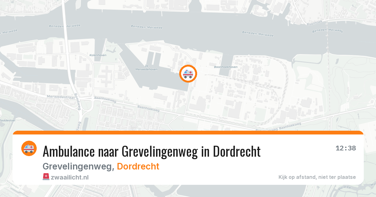 Ambulance naar Grevelingenweg in Dordrecht — 12 aug 2026