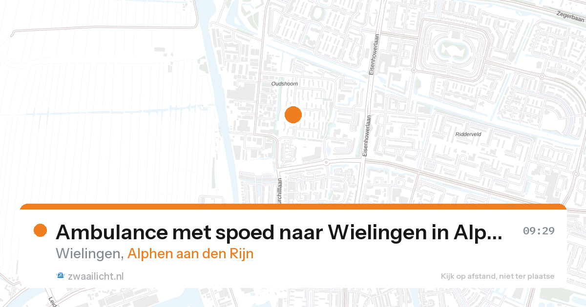Ambulance met spoed naar Wielingen in Alphen aan den Rijn — 17 mei 2026