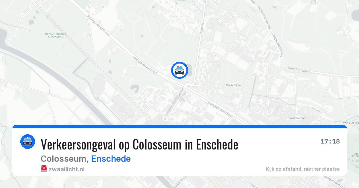 Verkeersongeval op Colosseum in Enschede — 7 mei 2026