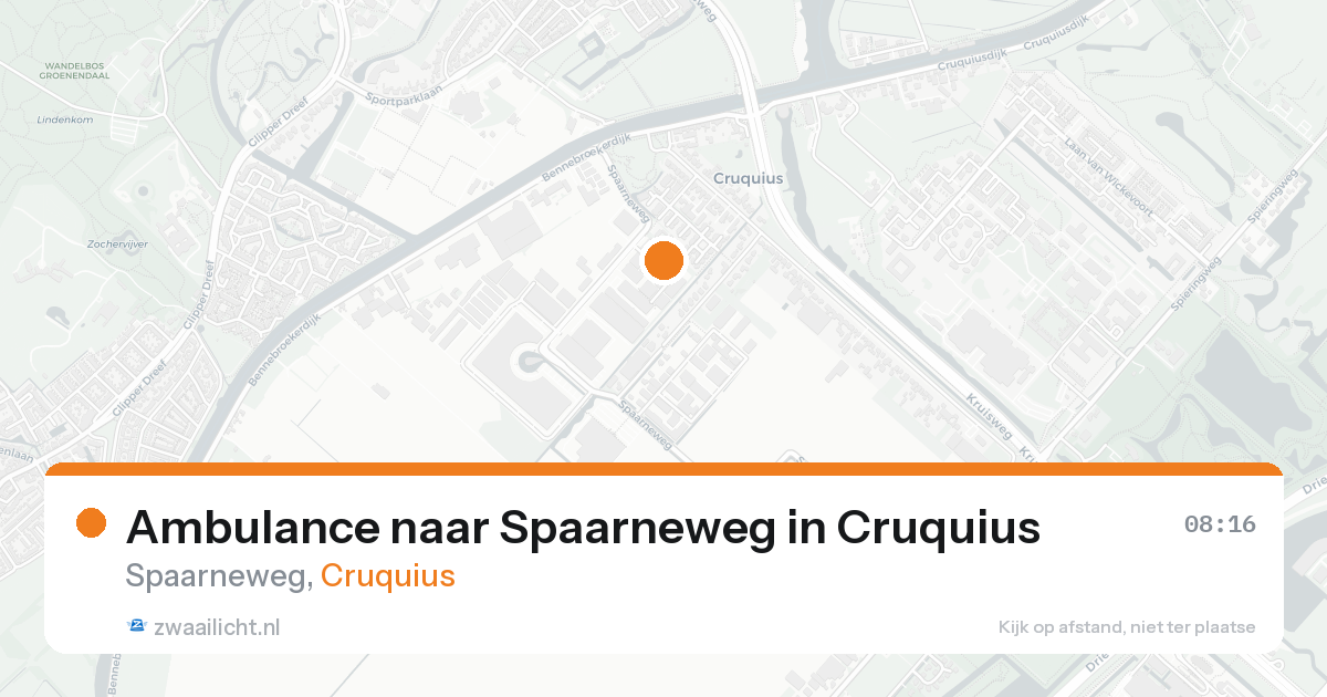 Ambulance naar Spaarneweg in Cruquius — 18 aug 2026