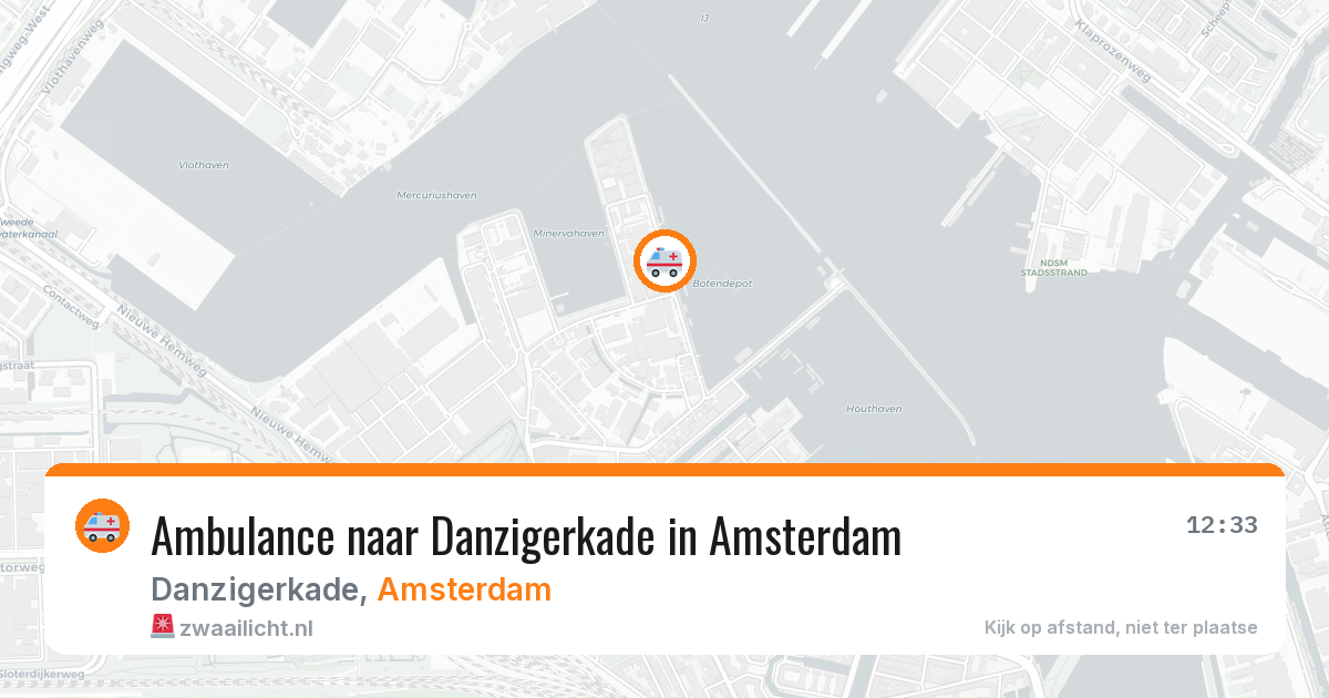 Ambulance naar Danzigerkade in Amsterdam — 18 jun 2026