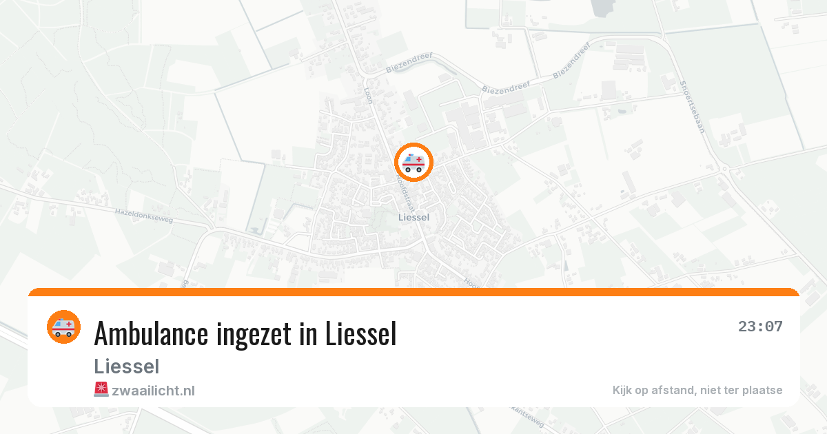Ambulance ingezet in Liessel — 3 apr 2026