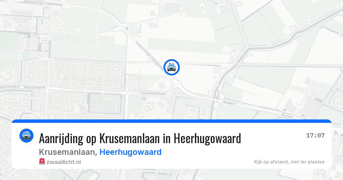 Aanrijding op Krusemanlaan in Heerhugowaard — 9 mei 2026