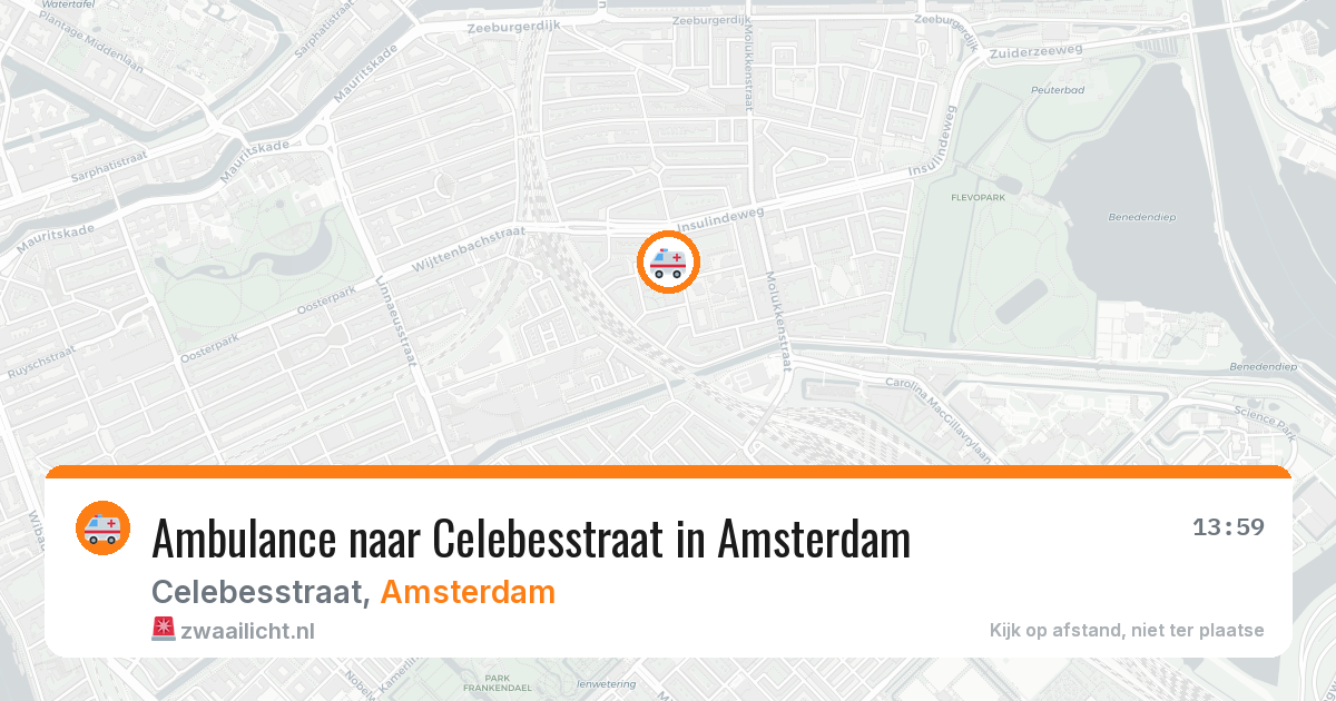 Ambulance naar Celebesstraat in Amsterdam — 21 mei 2026
