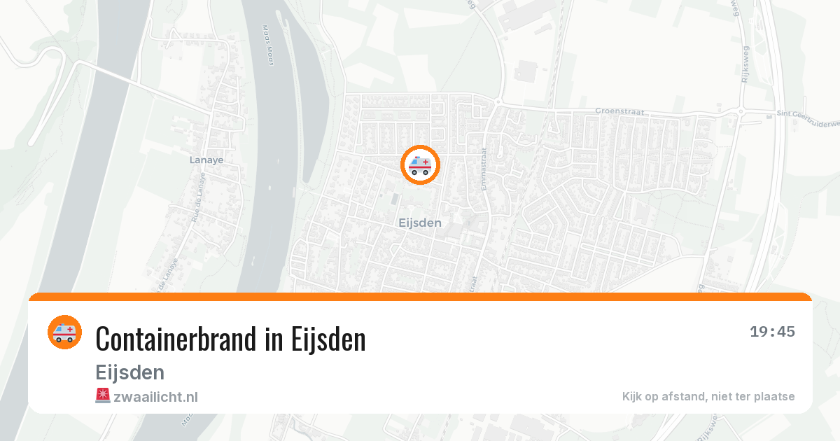 Containerbrand in Eijsden — 17 apr 2026
