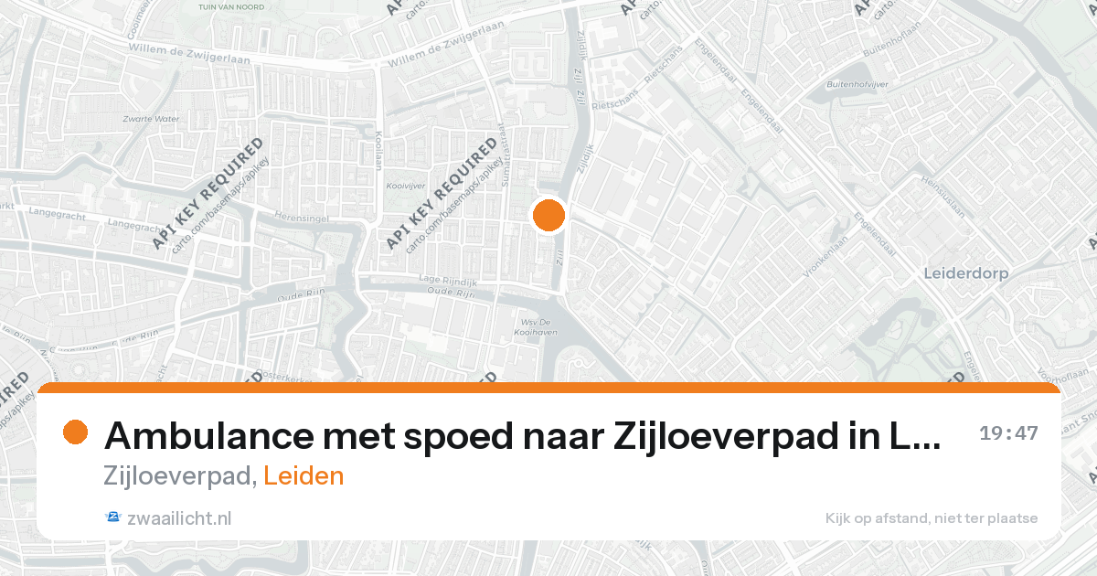 Ambulance met spoed naar Zijloeverpad in Leiden — 21 feb 2026