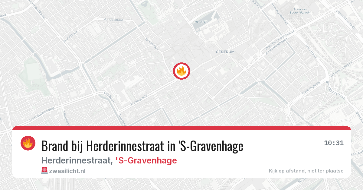 Brand bij Herderinnestraat in 'S-Gravenhage — 26 jun 2026