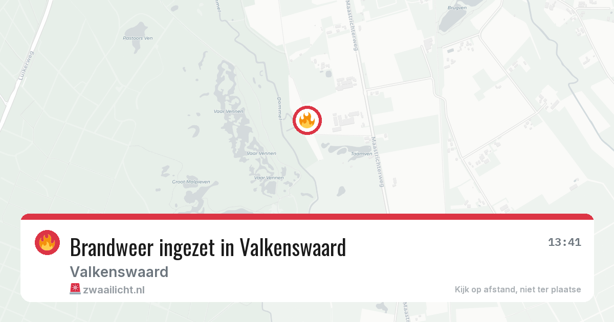 Brandweer ingezet in Valkenswaard — 8 aug 2026 | 🚨 Zwaailicht.nl