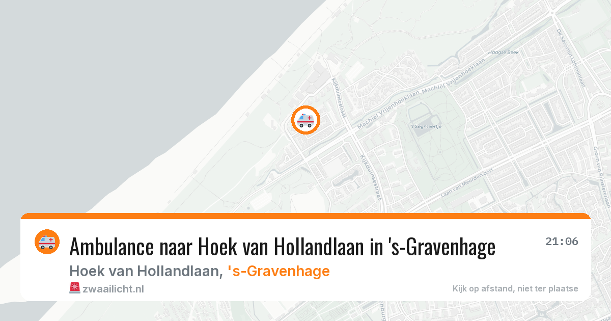 Ambulance naar Hoek van Hollandlaan in 's-Gravenhage — 21 apr 2026