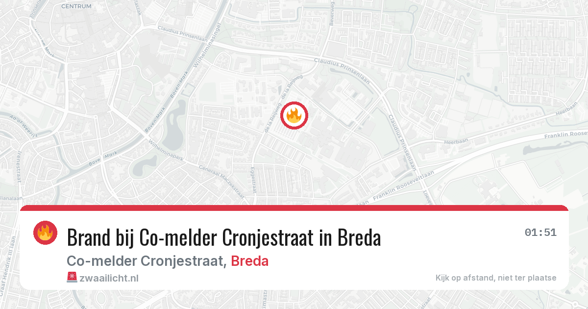 Brand bij Co-melder Cronjestraat in Breda — 10 jun 2026