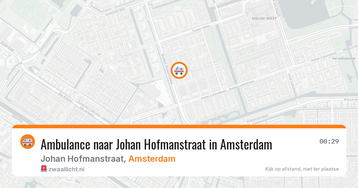 Ambulance naar Johan Hofmanstraat in Amsterdam — 28 jan 2026