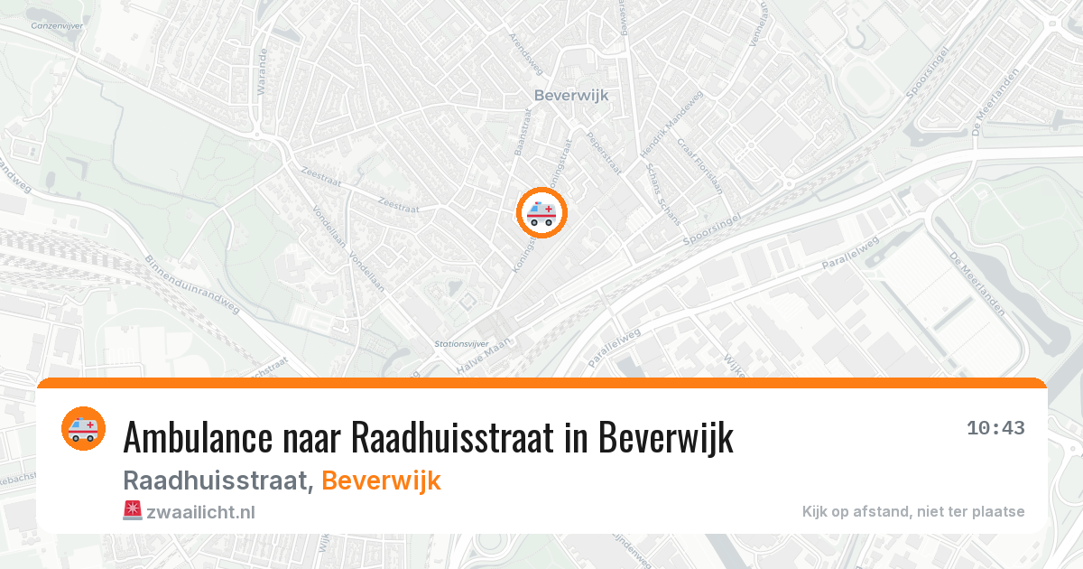 Ambulance naar Raadhuisstraat in Beverwijk — 21 mrt 2026