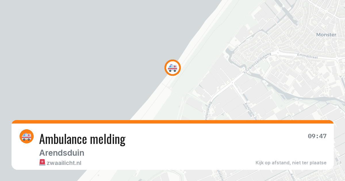 Ambulance melding — 24 mei 2026