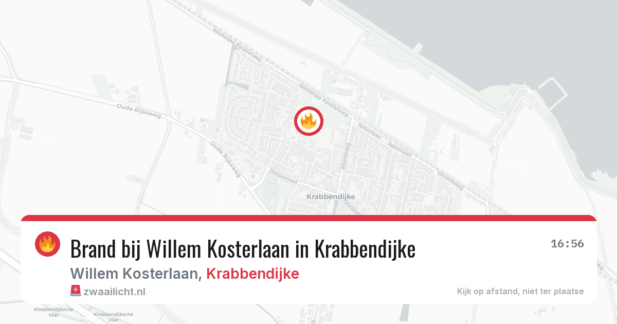 Brand bij Willem Kosterlaan in Krabbendijke — 8 apr 2026