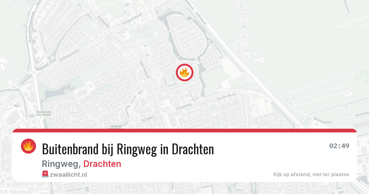 Buitenbrand bij Ringweg in Drachten — 5 mei 2026