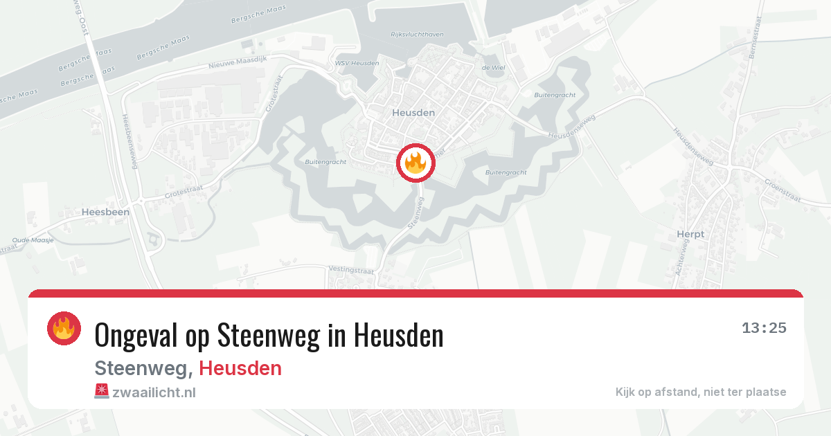 Ongeval op Steenweg in Heusden — 24 mei 2026