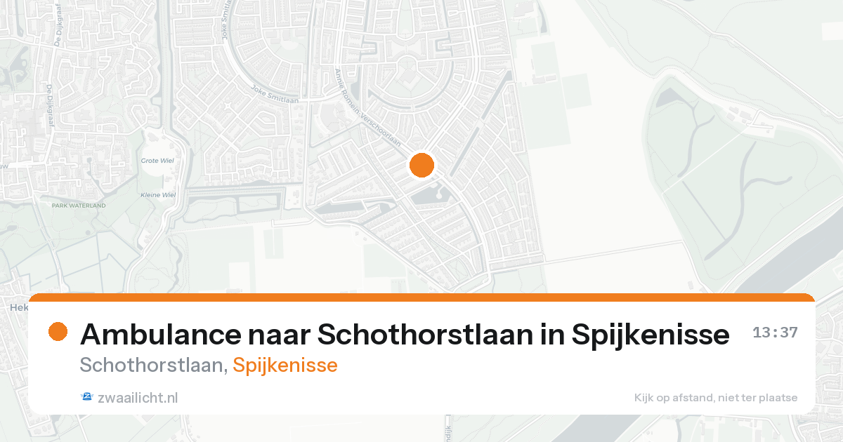 Ambulance naar Schothorstlaan in Spijkenisse — 20 aug 2026