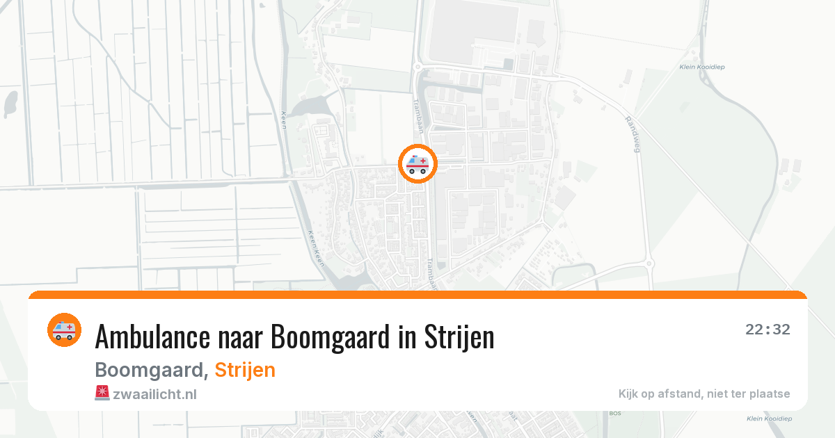 Ambulance naar Boomgaard in Strijen — 4 jul 2026