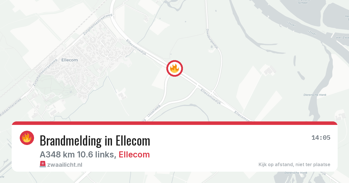 Brandmelding in Ellecom — 12 aug 2026