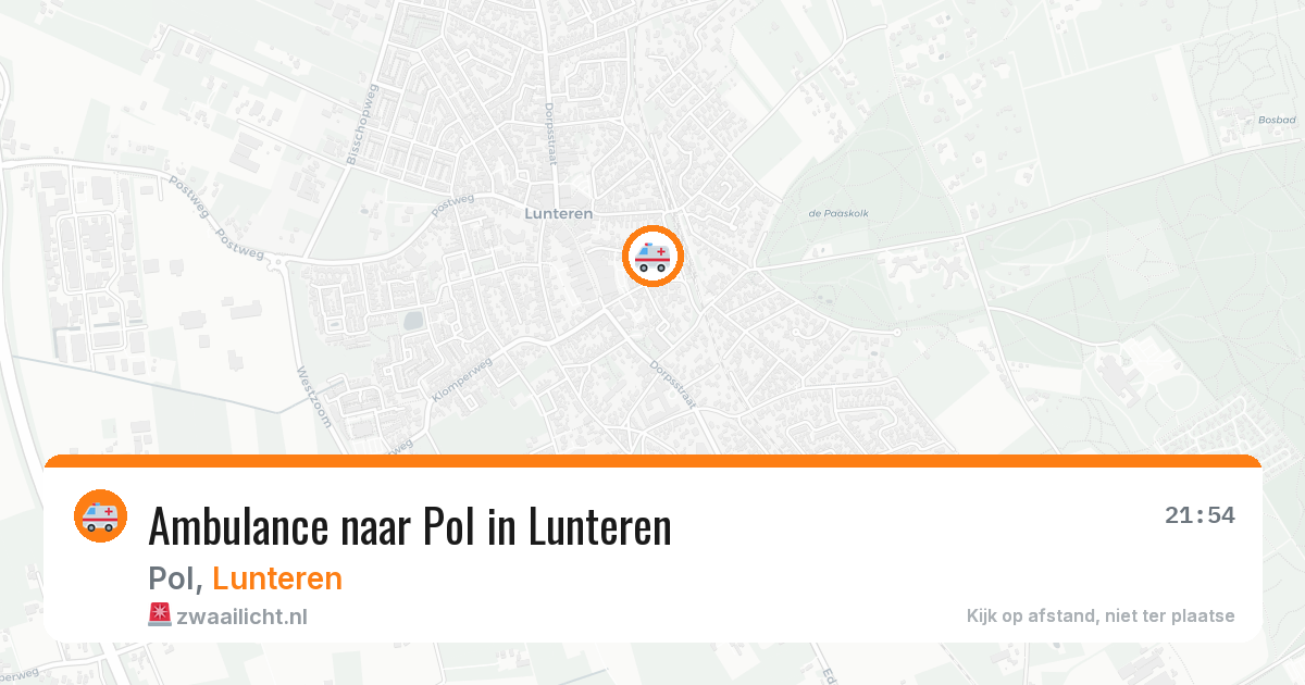 Ambulance naar Pol in Lunteren — 29 jun 2026