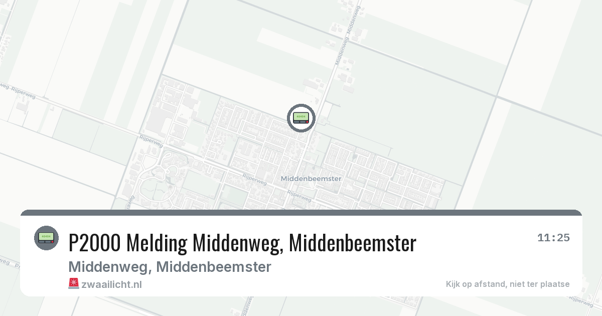 P2000 Melding Middenweg, Middenbeemster — 30 apr 2026