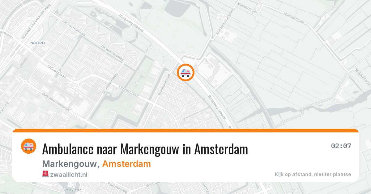 Ambulance naar Markengouw in Amsterdam — 31 mei 2026