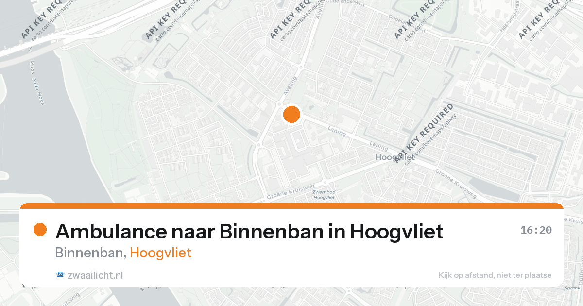 Ambulance naar Binnenban in Hoogvliet — 26 aug 2026