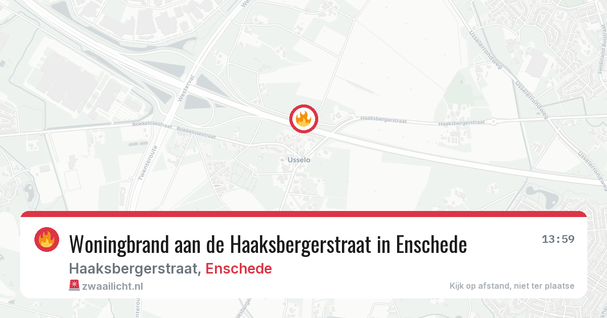 Woningbrand aan de Haaksbergerstraat in Enschede — 29 jul 2026