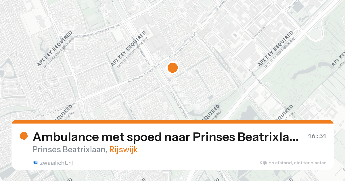 Ambulance met spoed naar Prinses Beatrixlaan in Rijswijk — 26 aug 2026