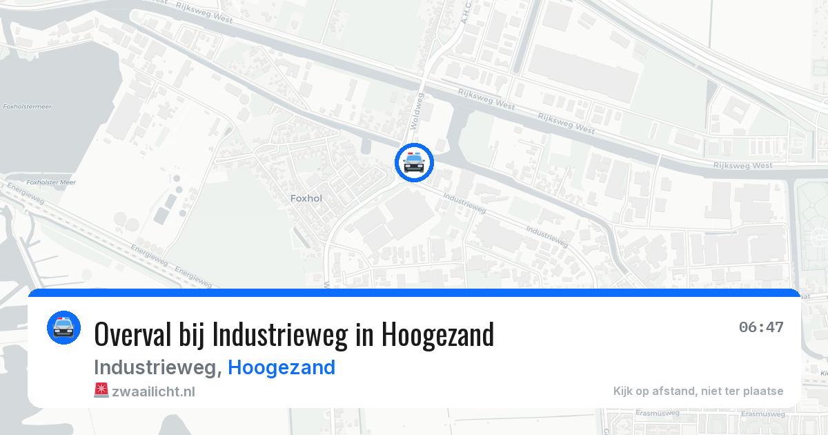Overval bij Industrieweg in Hoogezand — 4 jun 2026