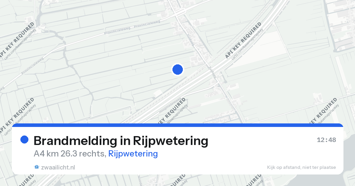 Brandmelding in Rijpwetering — 17 aug 2026