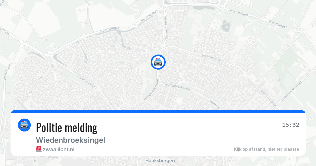 Politie melding — 9 apr 2026