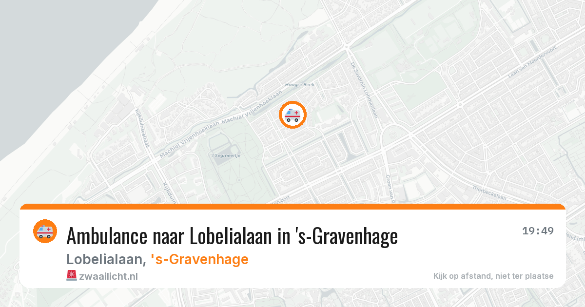 Ambulance naar Lobelialaan in 's-Gravenhage — 21 mei 2026