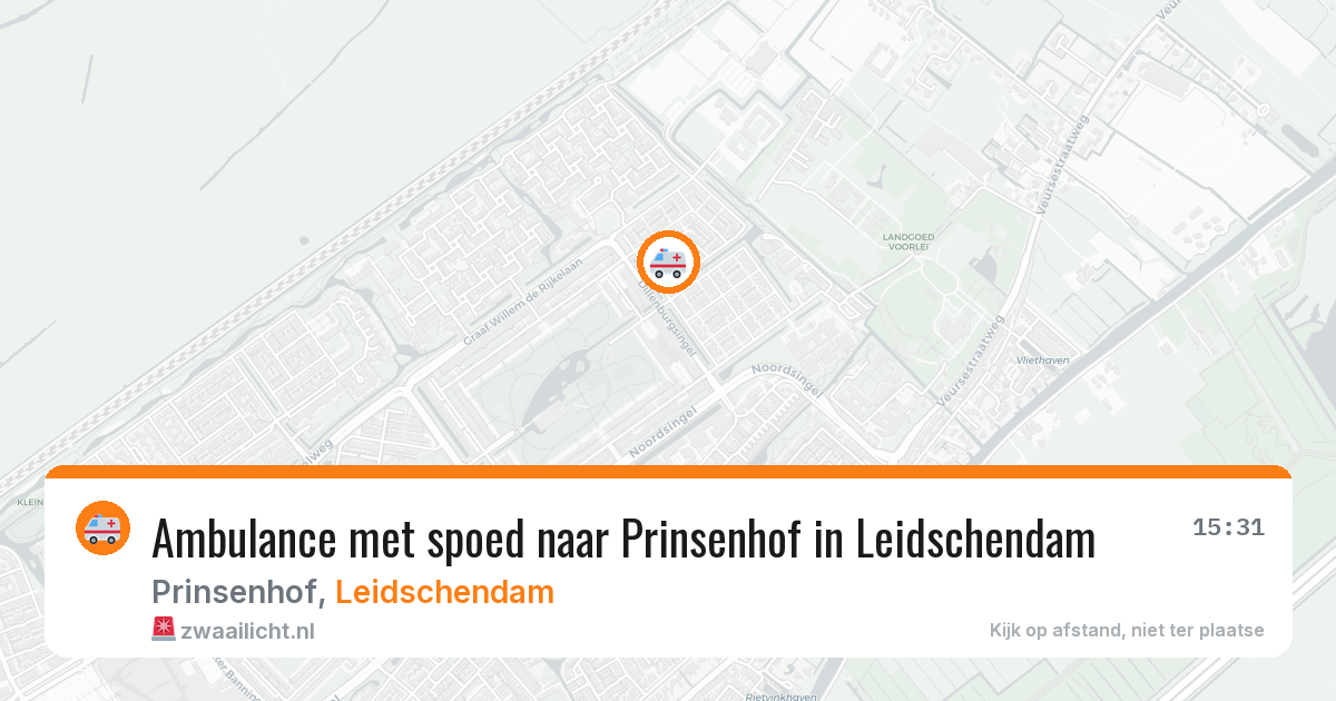 Ambulance met spoed naar Prinsenhof in Leidschendam — 22 jul 2026