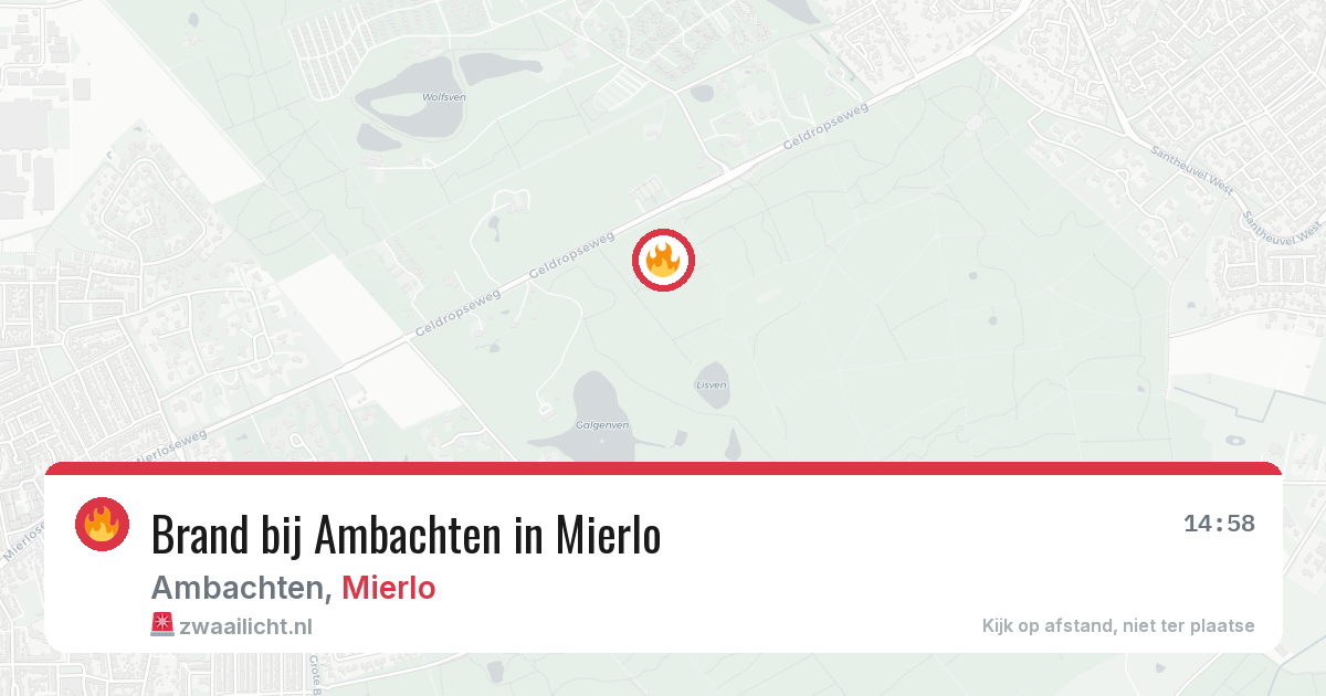 Brand bij Ambachten in Mierlo — 16 mei 2026