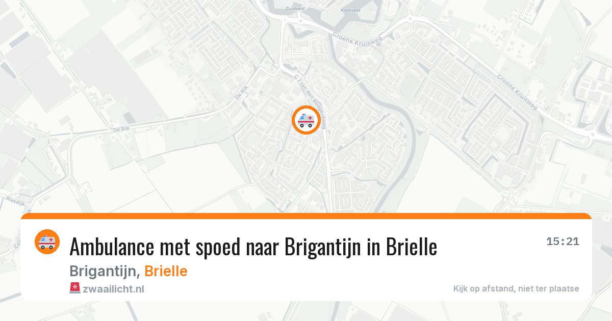 Ambulance met spoed naar Brigantijn in Brielle — 8 apr 2026