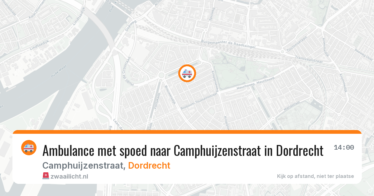 Ambulance met spoed naar Camphuijzenstraat in Dordrecht — 30 mrt 2026